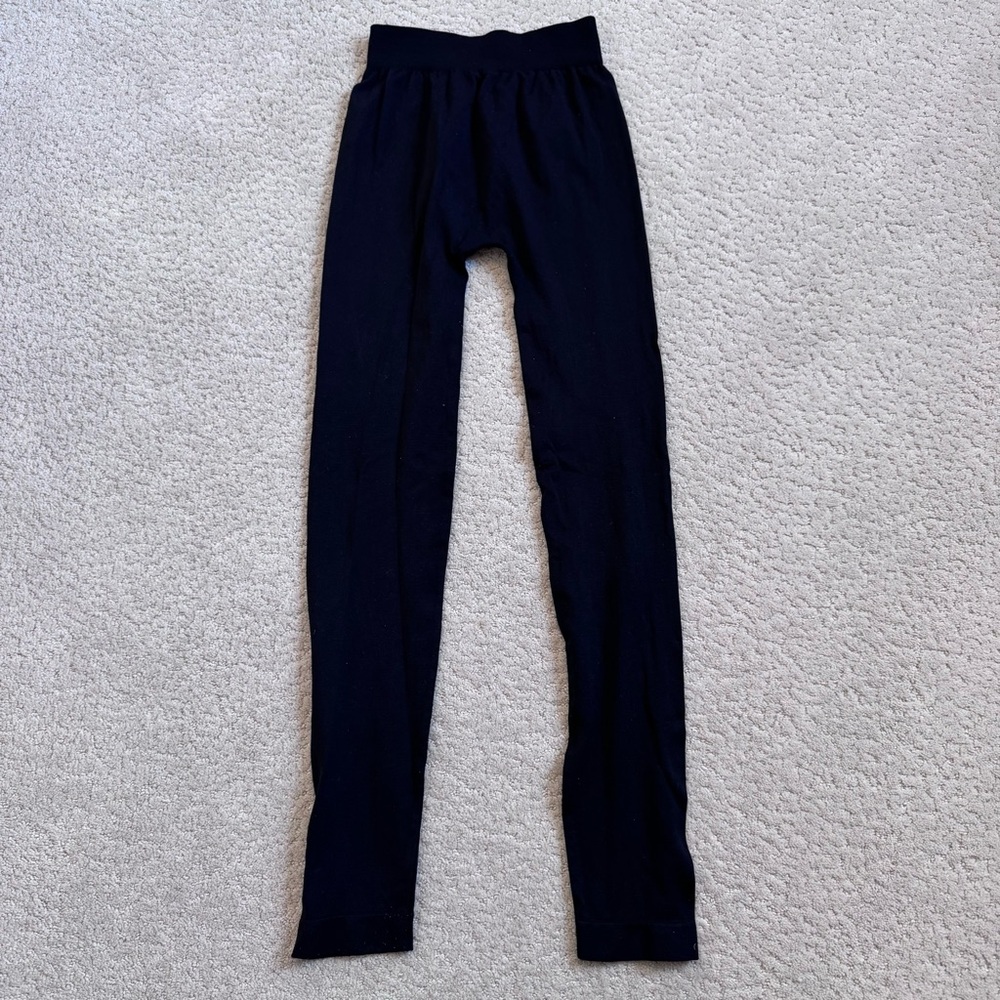 NIKIBIKI Seamless Classic Black Legging One Size Made In USA Nylon NB5100